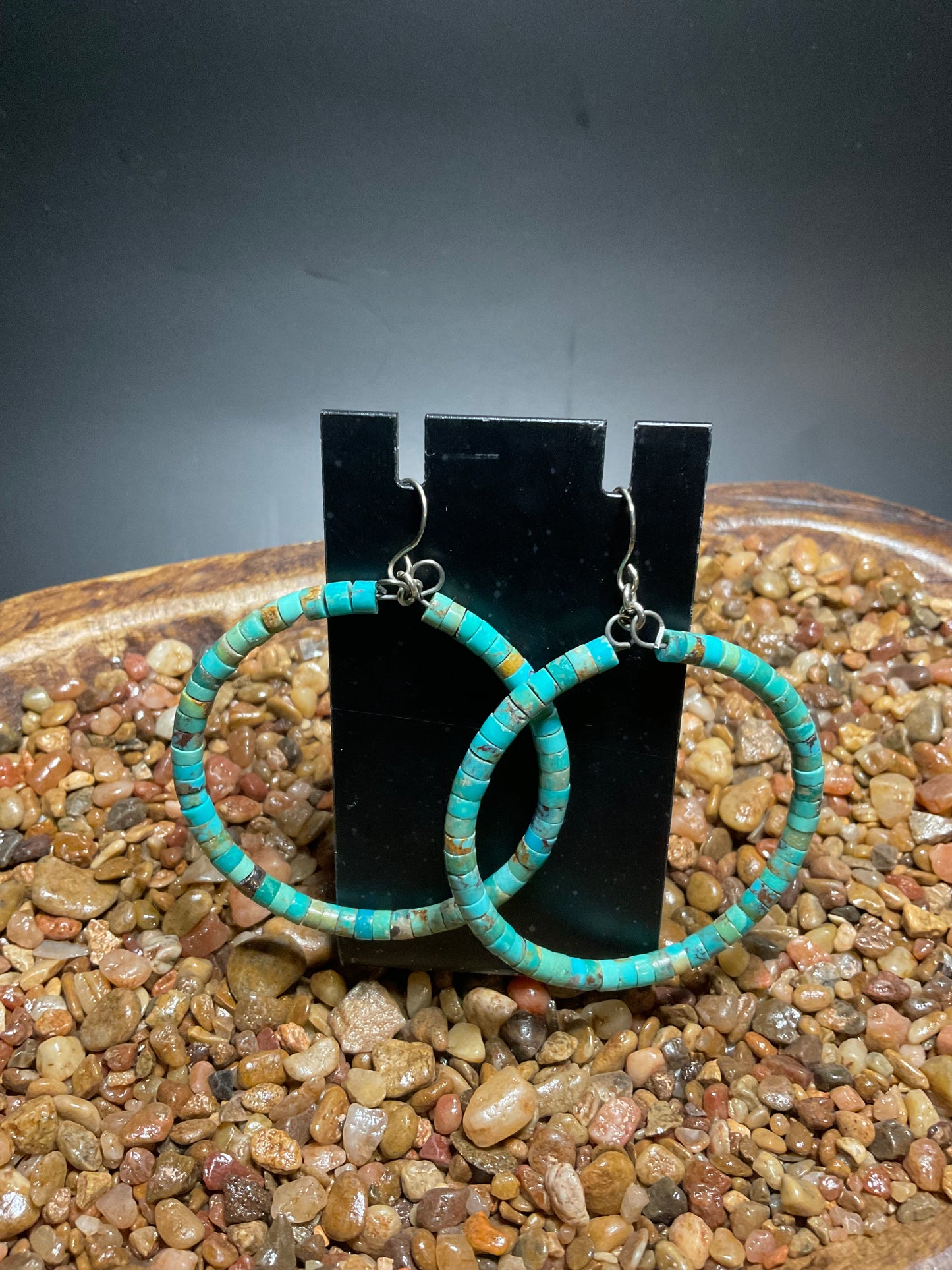 Heishi & Nugget Hoop Earrings