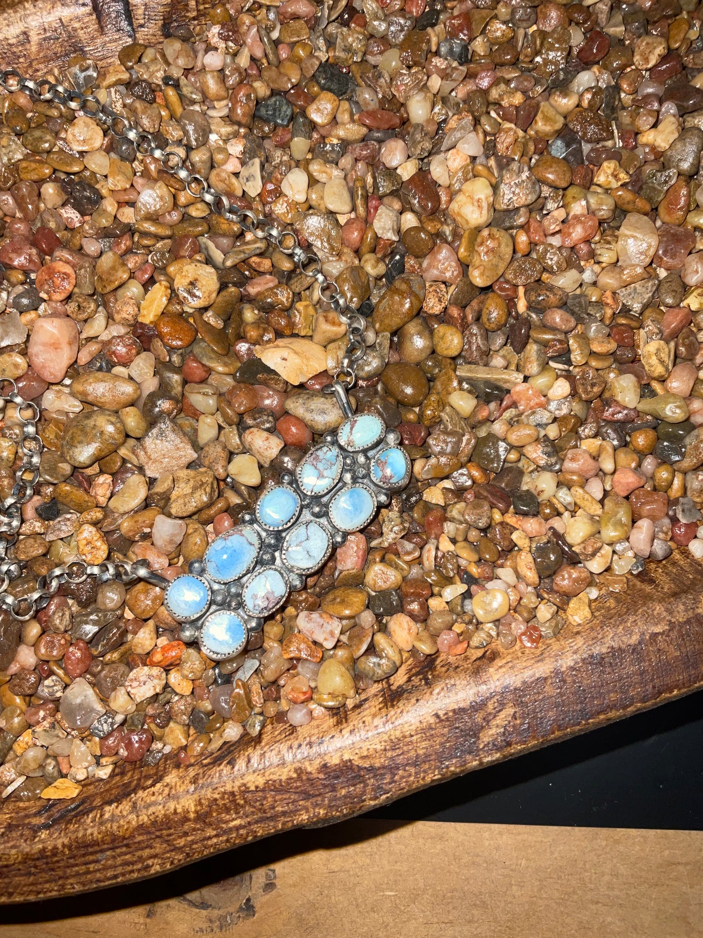 Golden Hills Turquoise Multi Stone Bar Necklace