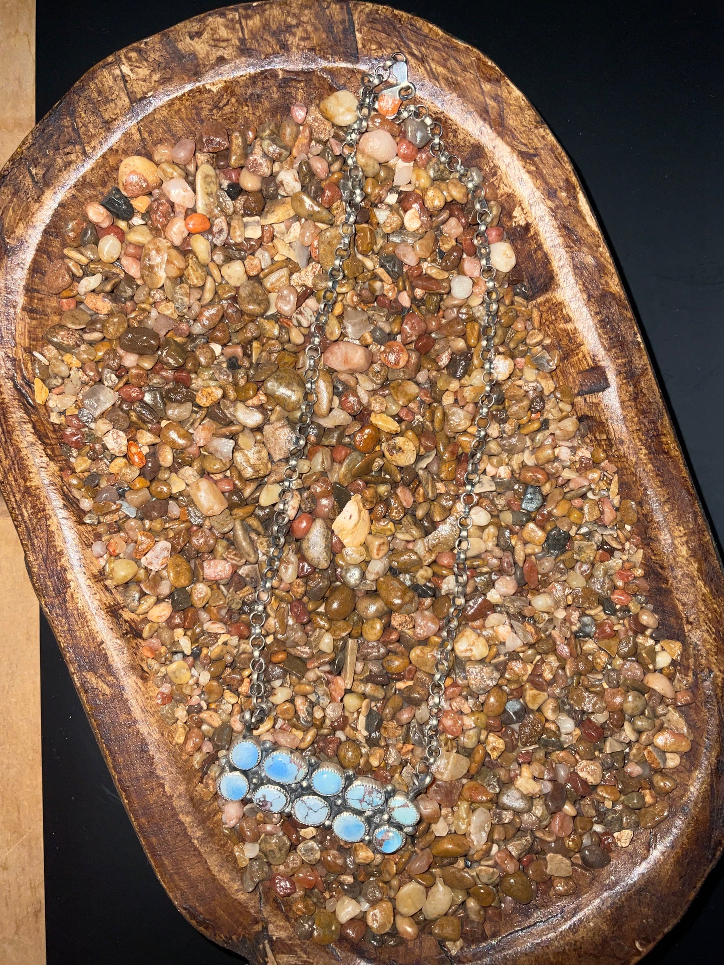 Golden Hills Turquoise Multi Stone Bar Necklace