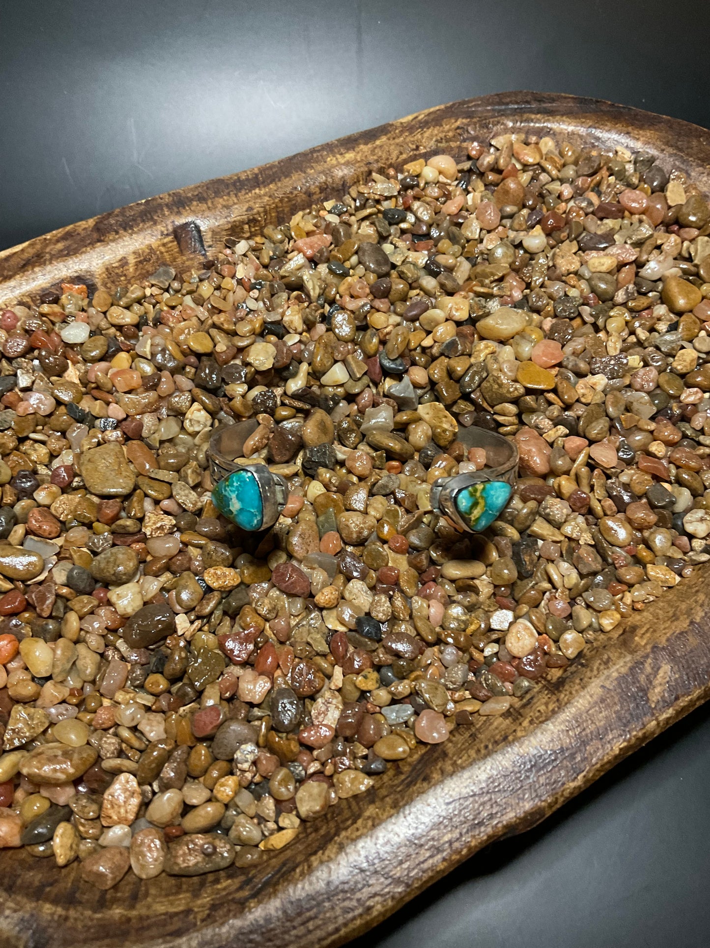 Sonoran Rose Turquoise Reverse Cuff