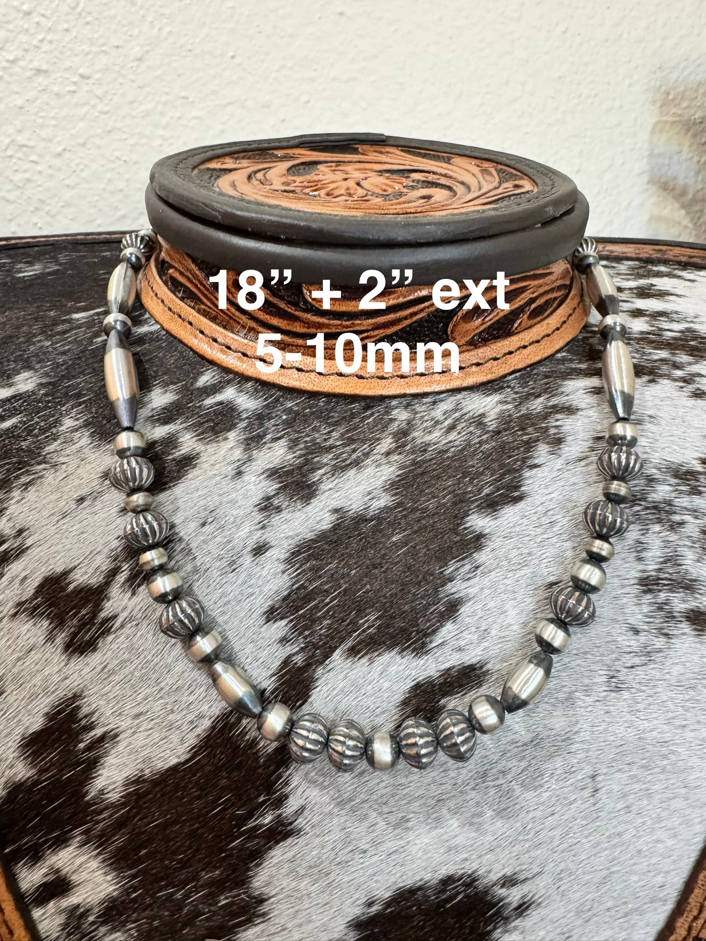 18”-20” 5-10mm Sterling Silver Pearls