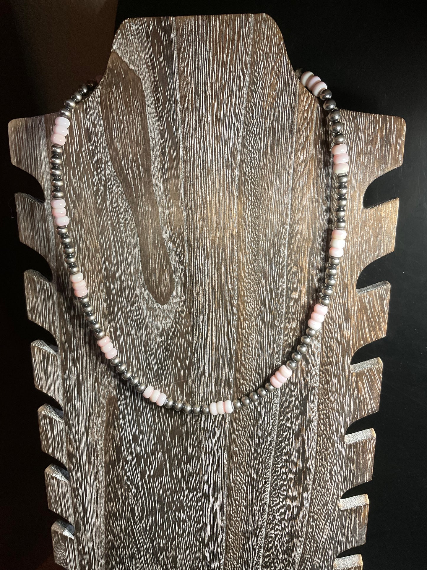 Sterling Silver Pearls with Pink Conch