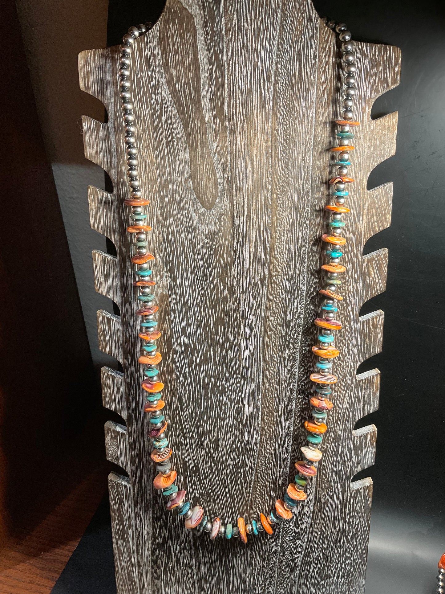 Sterling Silver Pearls with Spiny Oyster & Turquoise