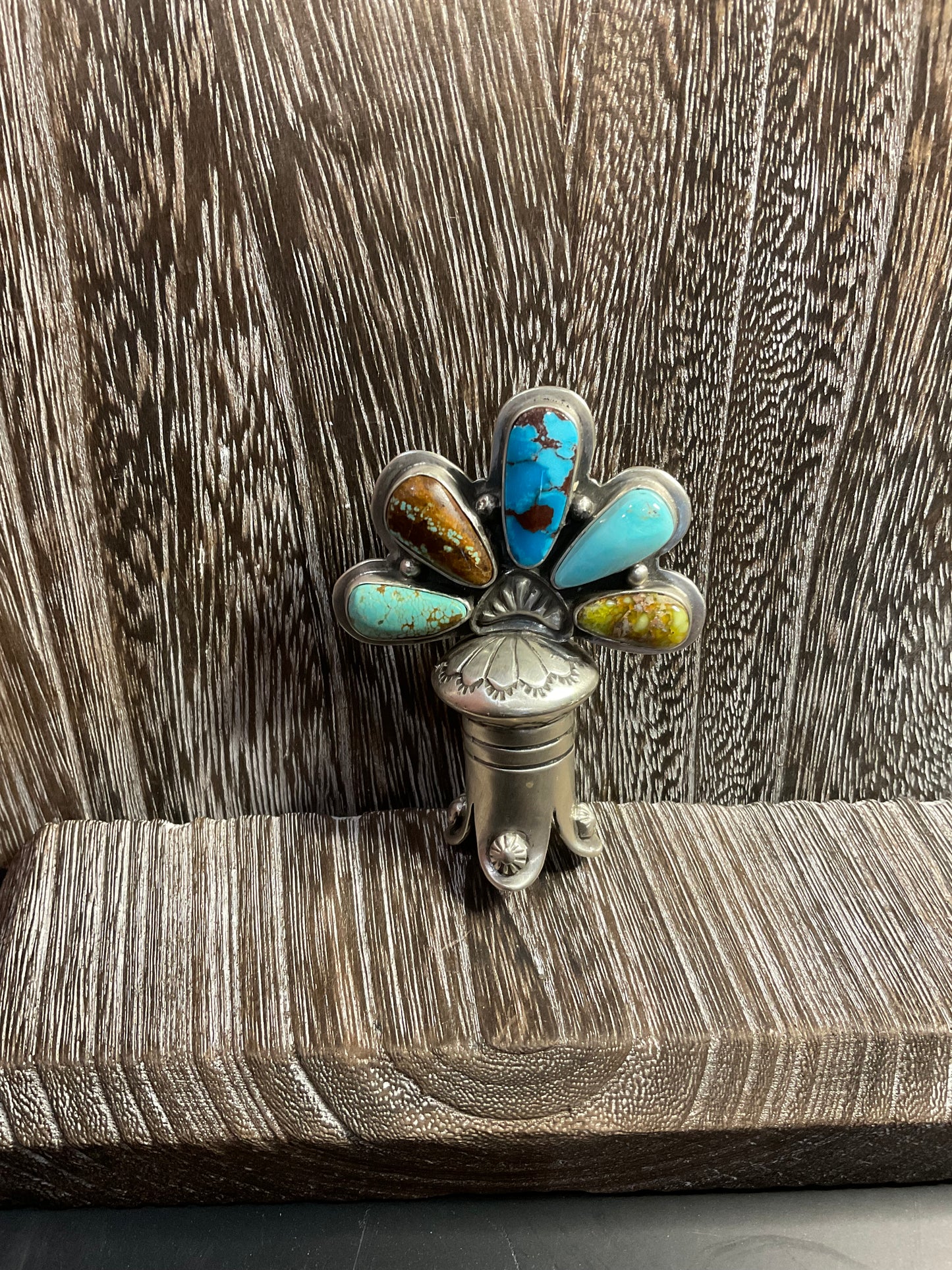 Multi Stone Squash Bell Pendant
