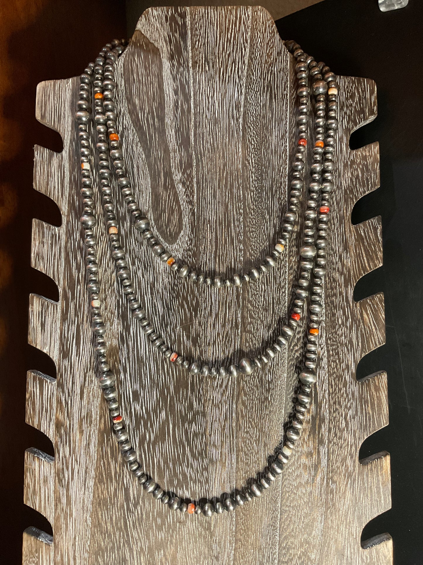 60” Sterling Silver Pearls