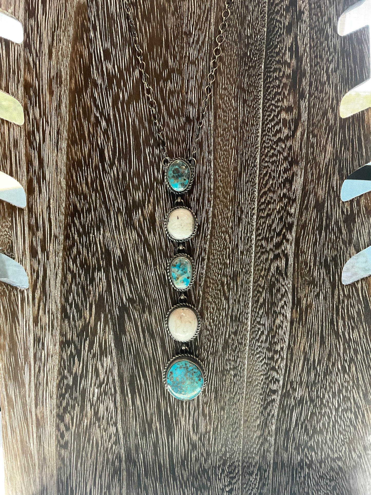 Turquoise & White Buffalo Lariats