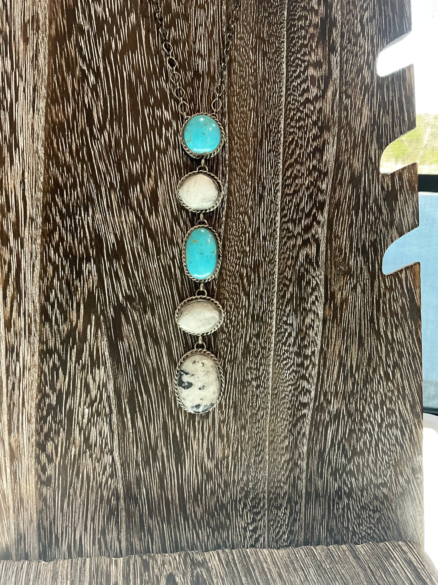 Turquoise & White Buffalo Lariats