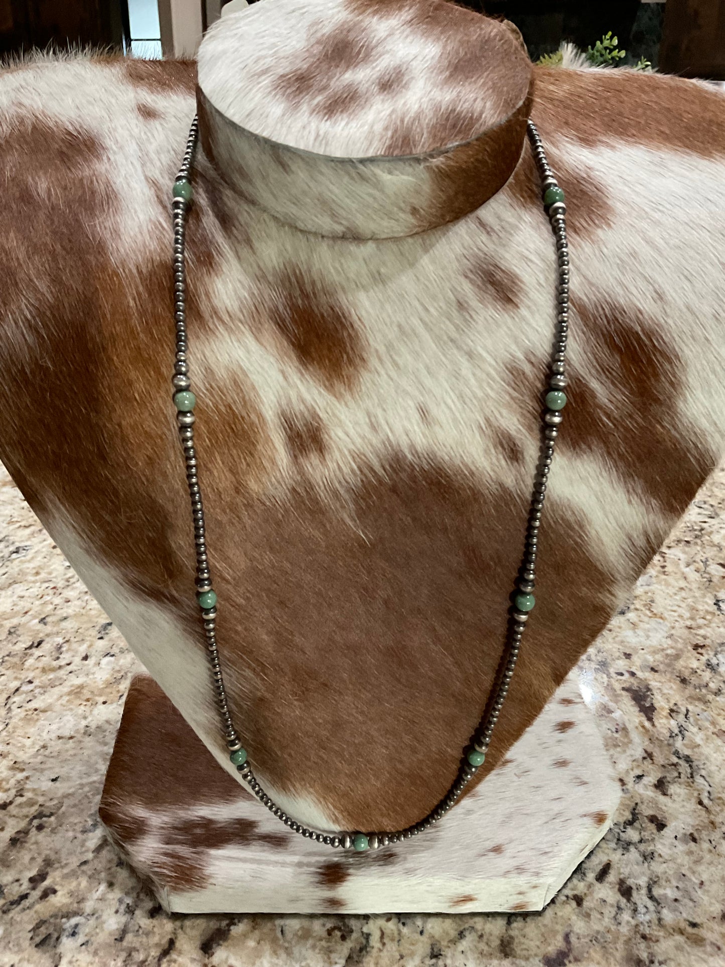 Sterling Silver Pearls With Turquoise