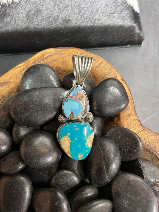 Golden Hills & Royston Turquoise Pendant
