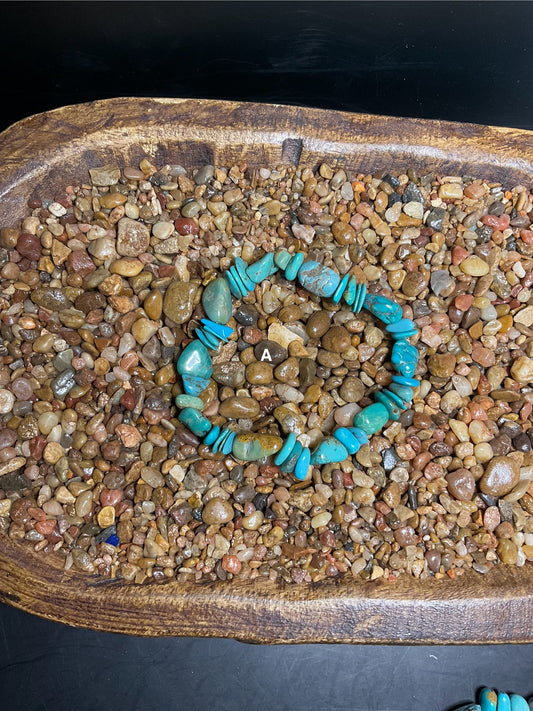 Turquoise Nugget Stretchy Bracelets