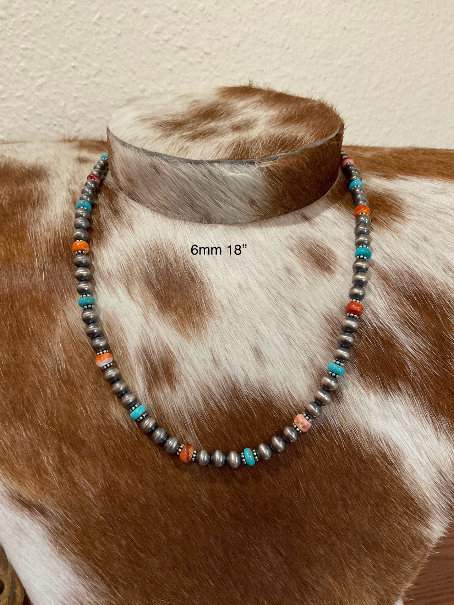 Sterling Silver Pearls with Spiny Oyster & Turquoise
