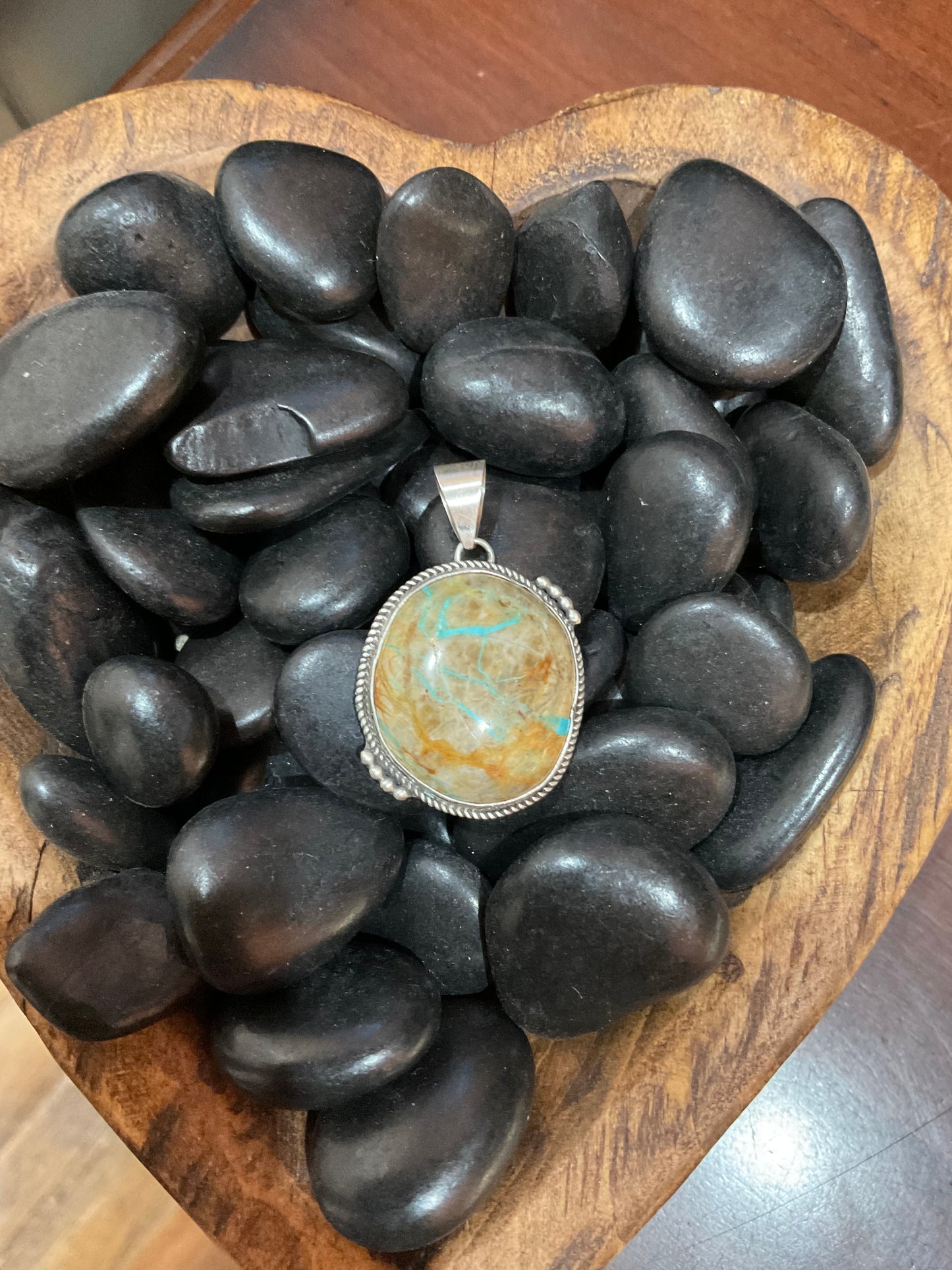 Royston Ribbon Turquoise Pendants