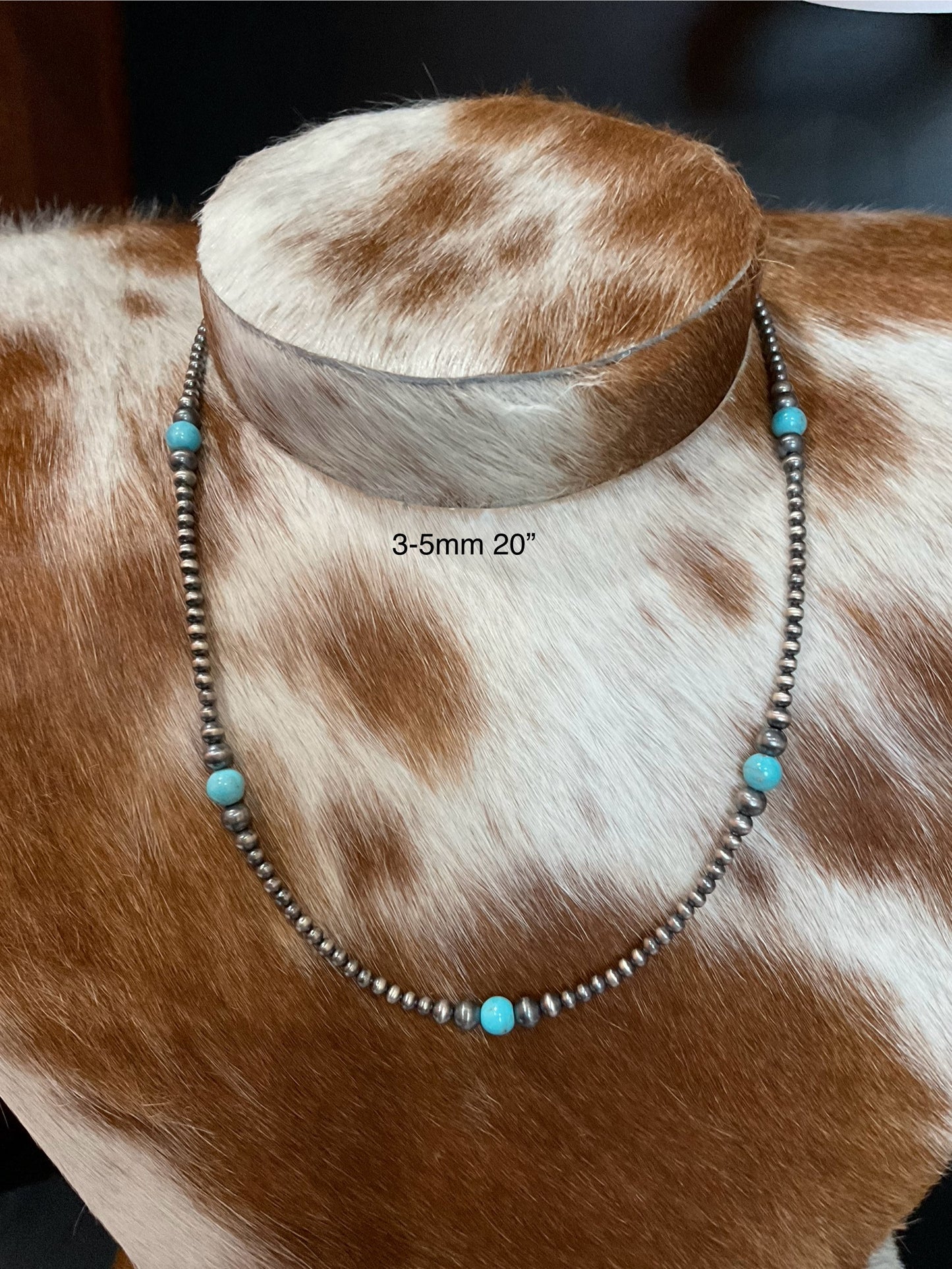 Sterling Silver Pearls With Turquoise