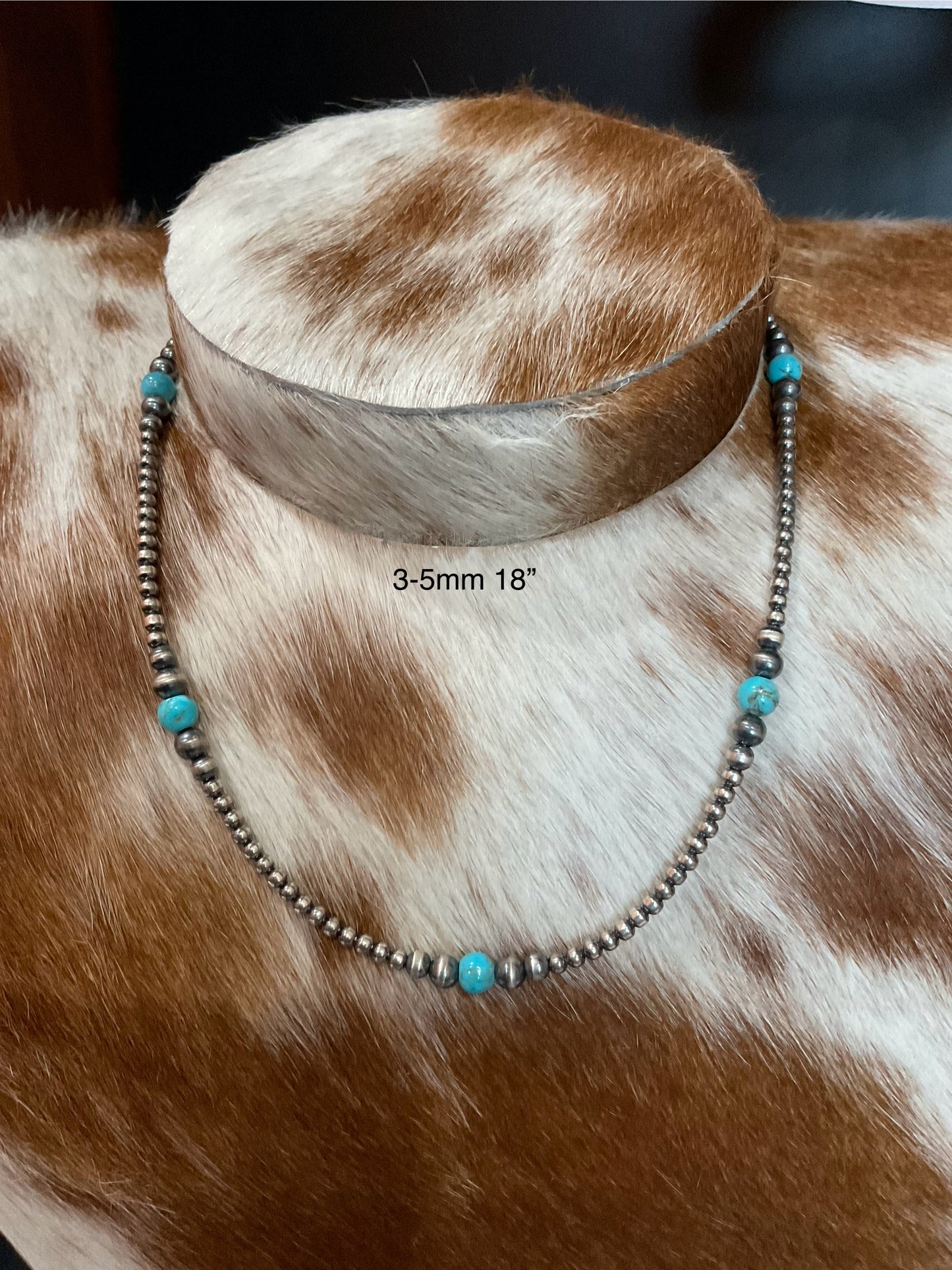 Sterling Silver Pearls With Turquoise