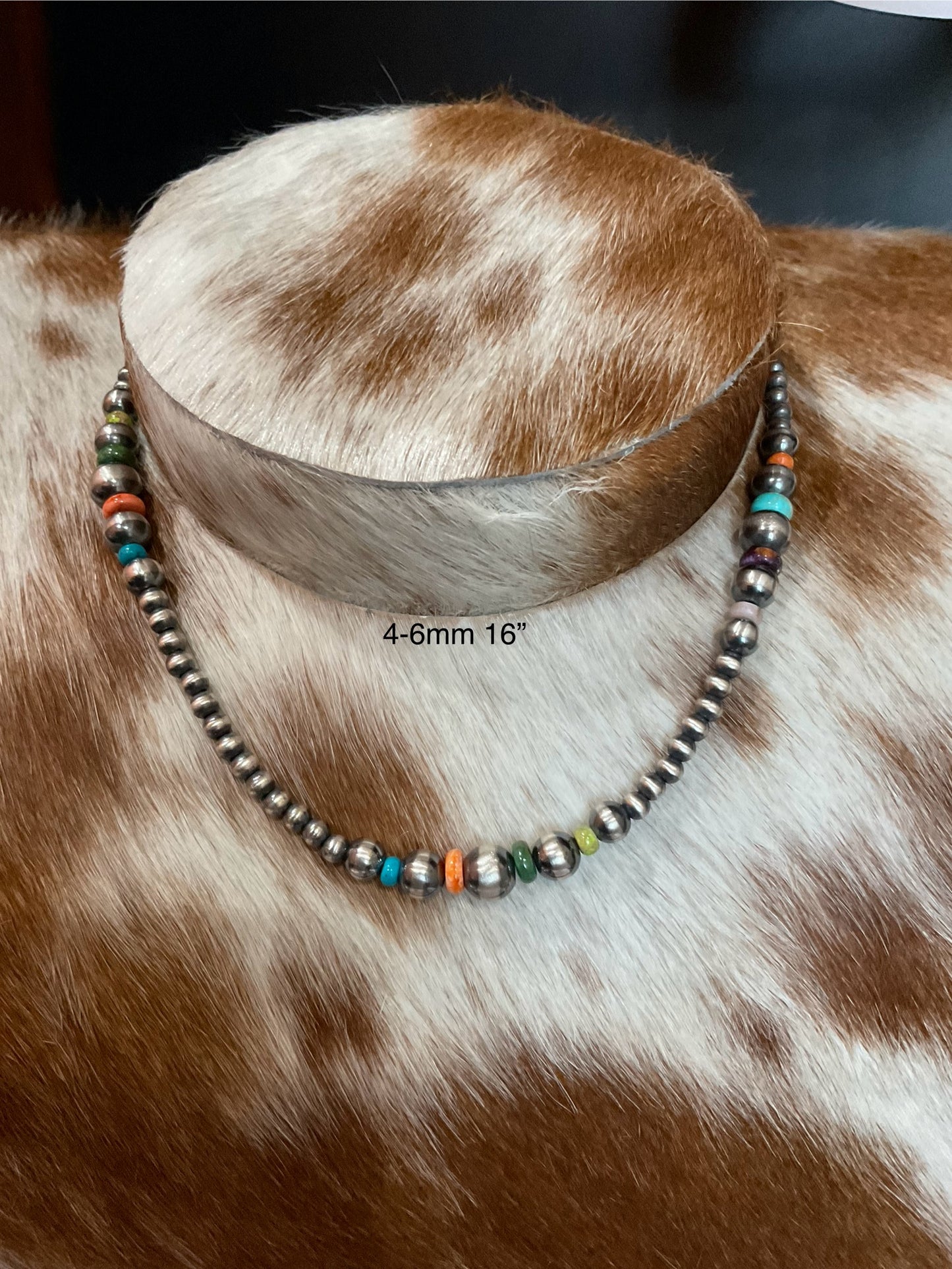 Sterling Silver Pearls with Multicolor