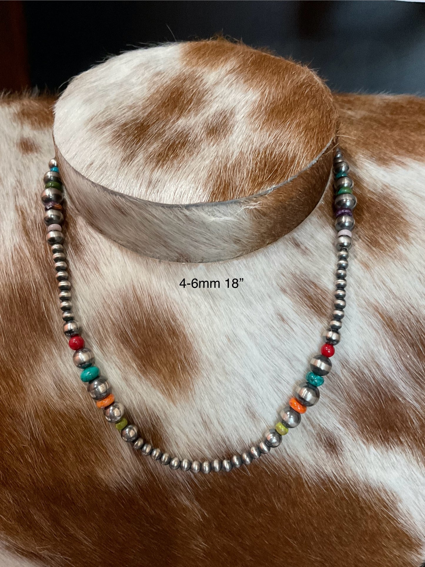 Sterling Silver Pearls with Multicolor