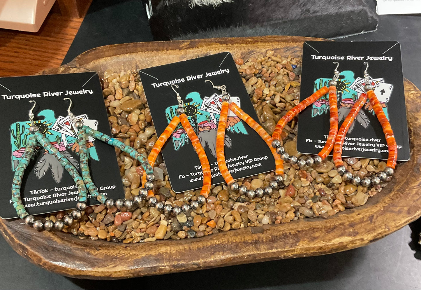 Heishi Hoop Earrings