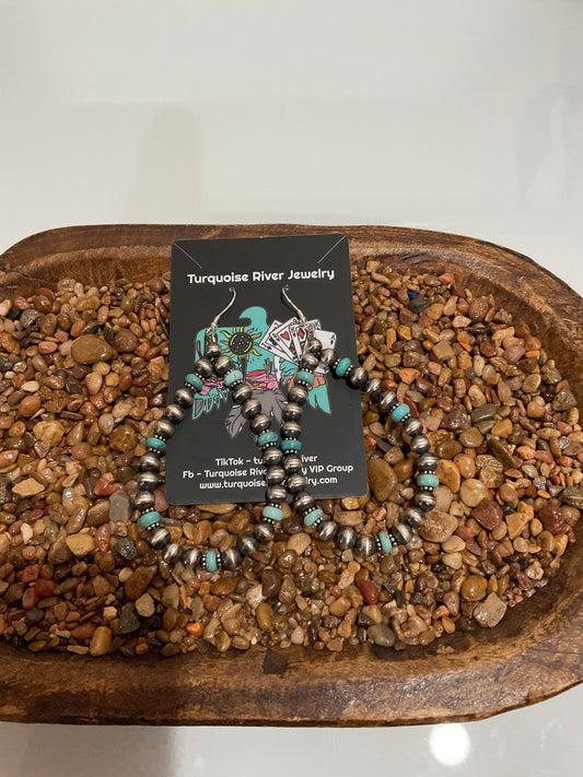 Kingman Pearl Hoop Earrings