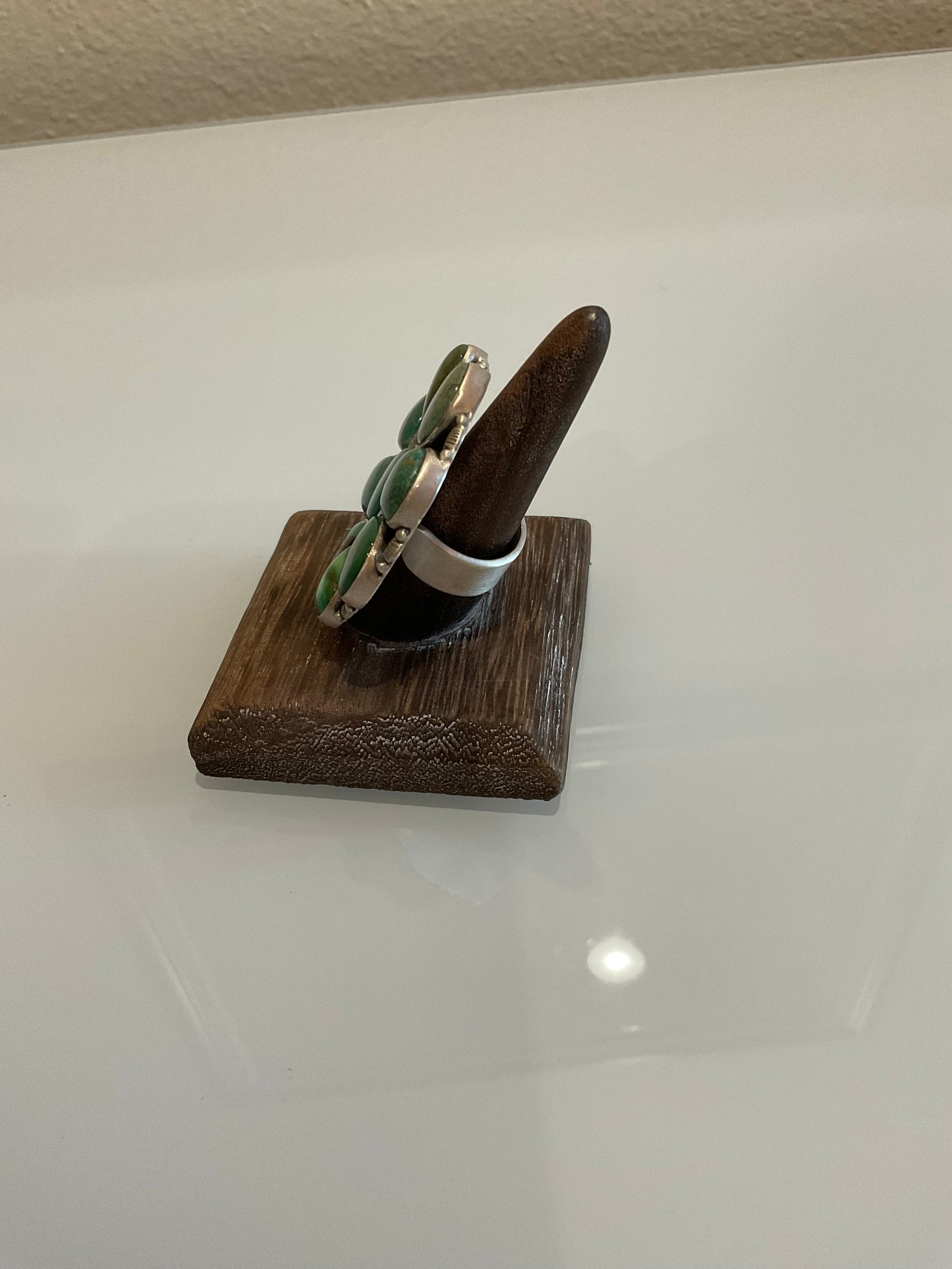 Pilot Mountain Turquoise Cluster Ring