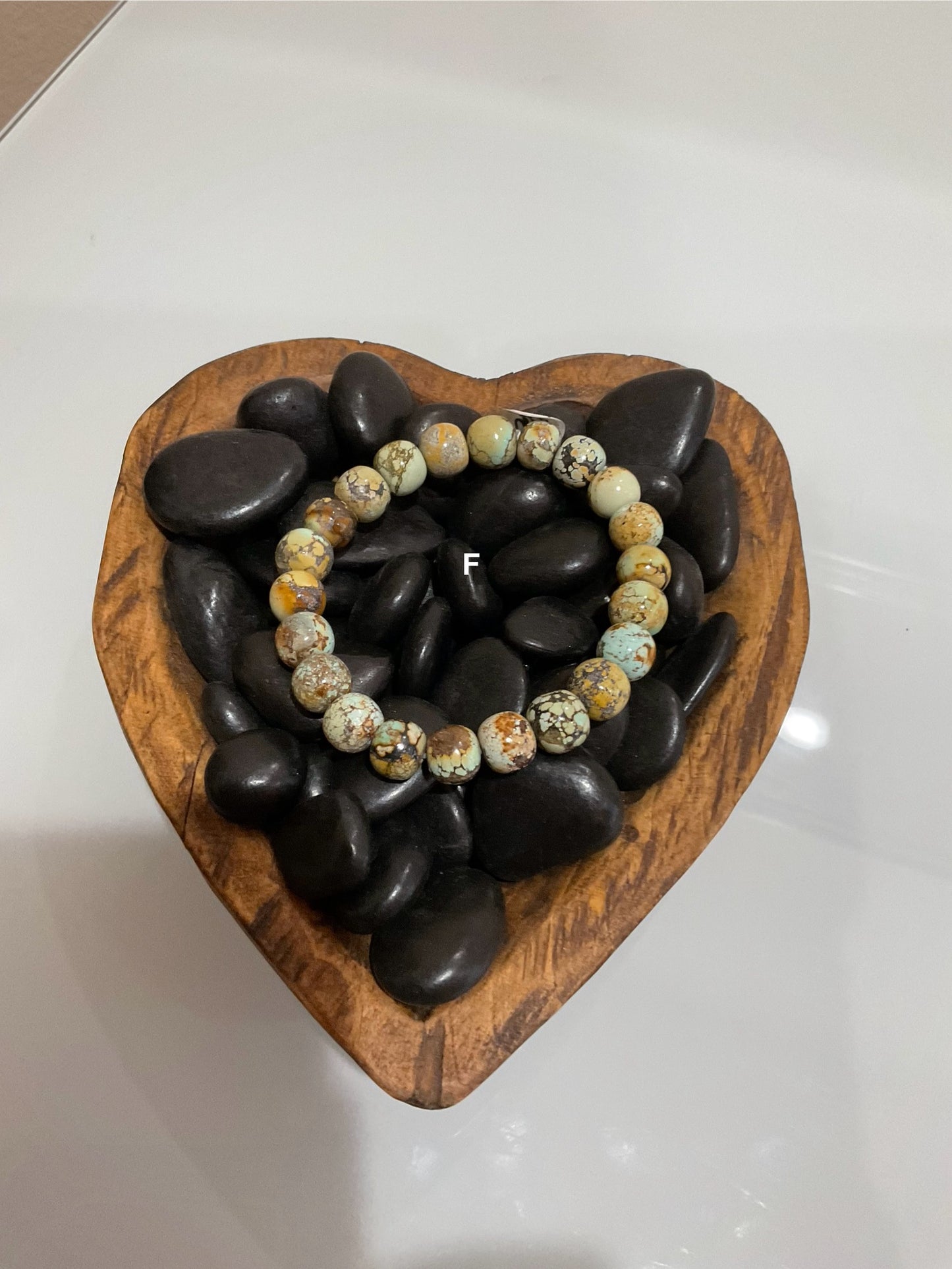 10mm Turquoise Stretchy Bracelet