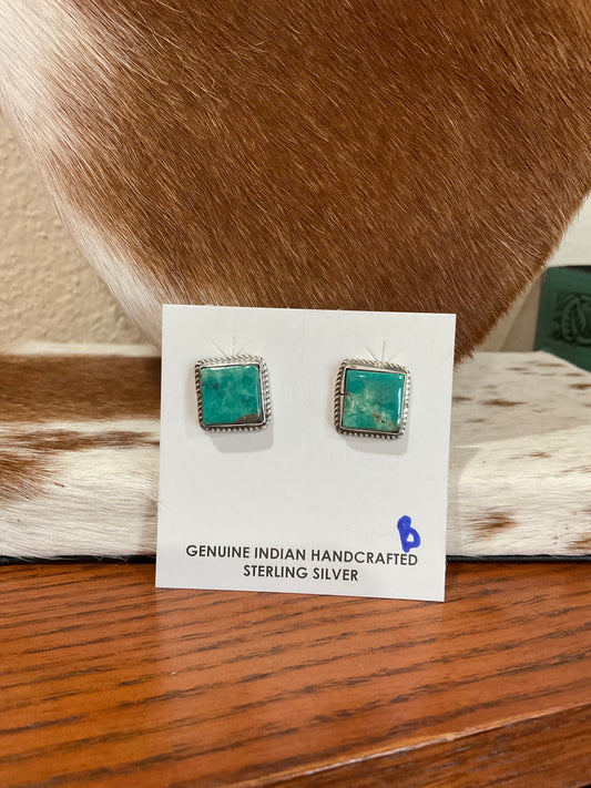 Kingman Square Stud Earrings