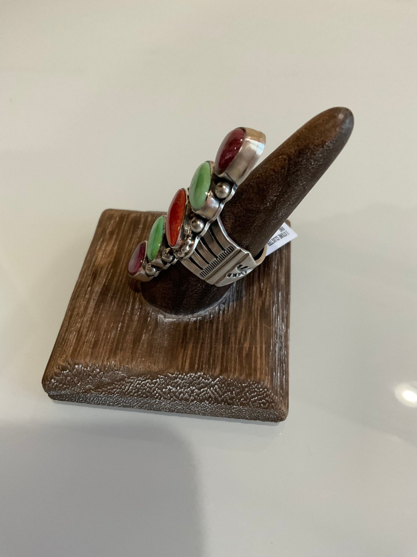 Sonoran Gold Turquoise w/Red & Purple Spiny Oyster Ring
