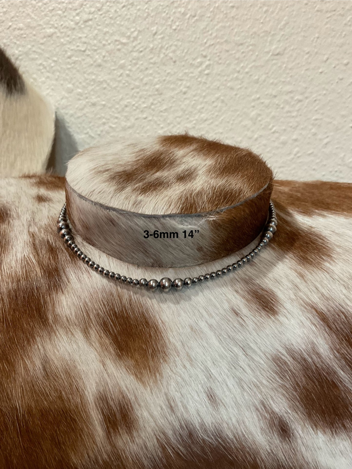 14” Variegated Sterling Silver Pearl Choker