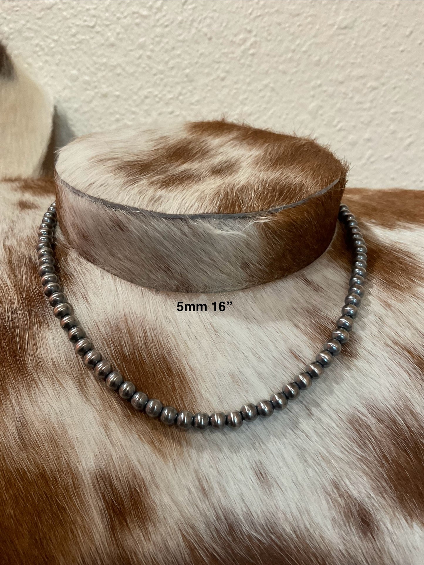 16” 5mm Sterling Silver Pearls