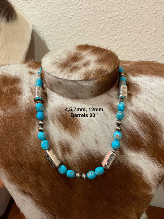 Sonoran Rose Turquoise Necklace