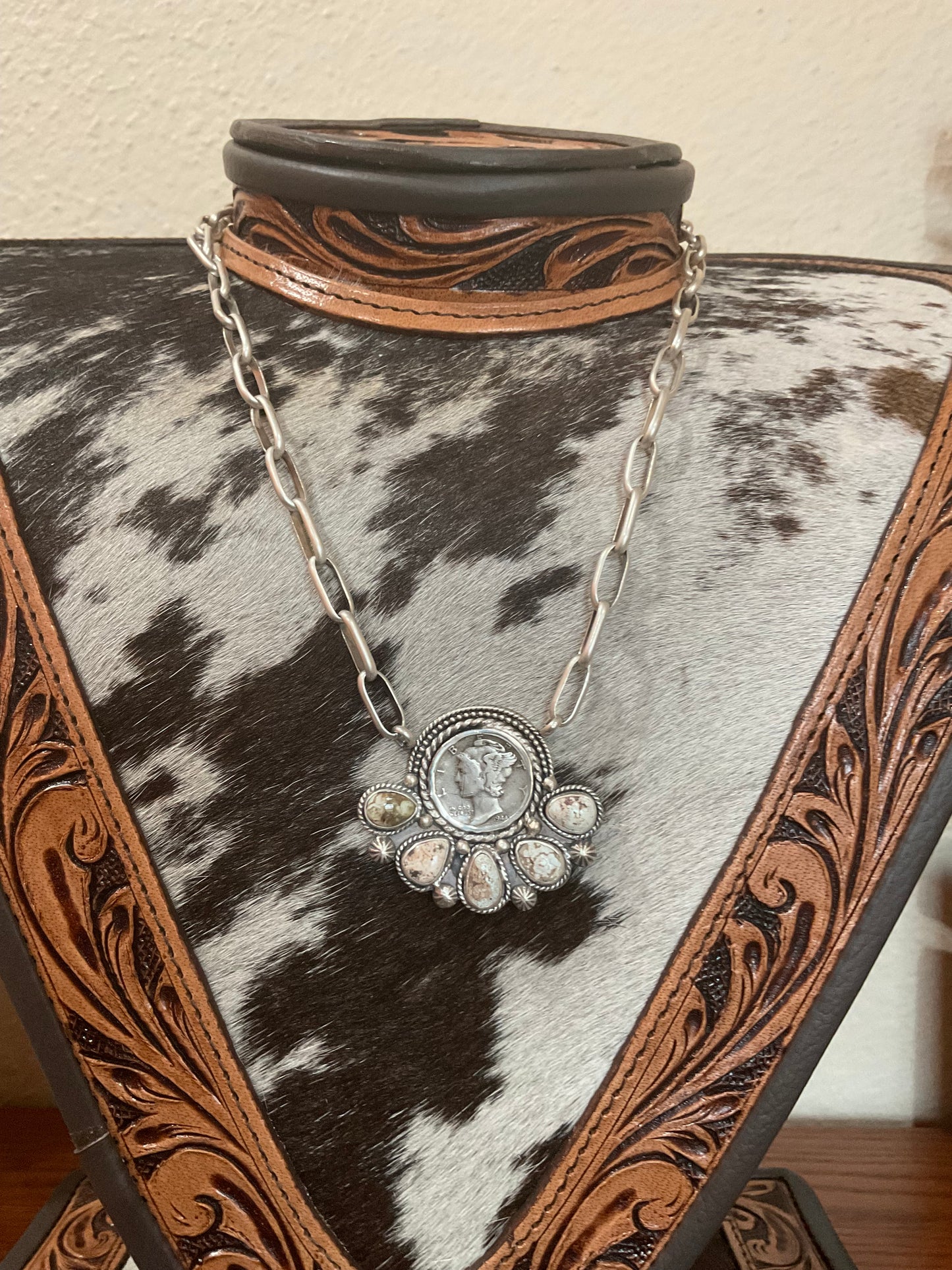 Dry Creek 1944 Mercury Dime Cluster Necklace