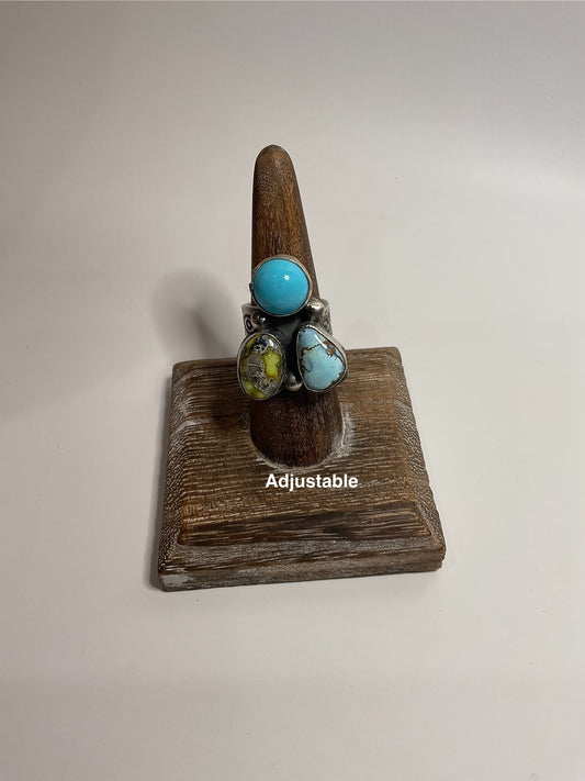 Palomino, Golden Hills & Sonoran Rose Cluster Ring