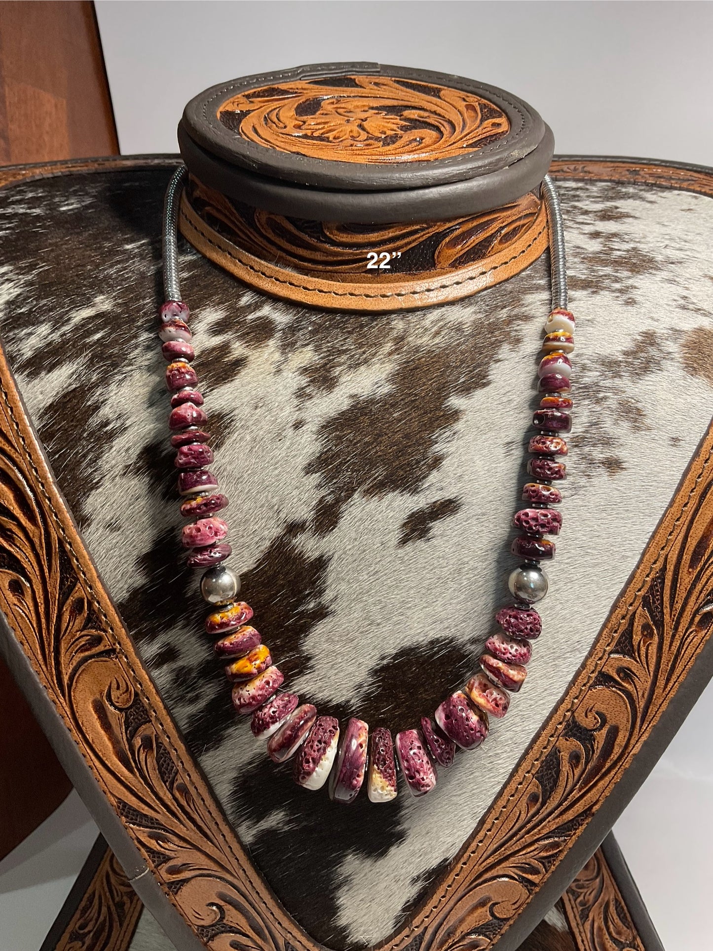 Purple Spiny Necklace