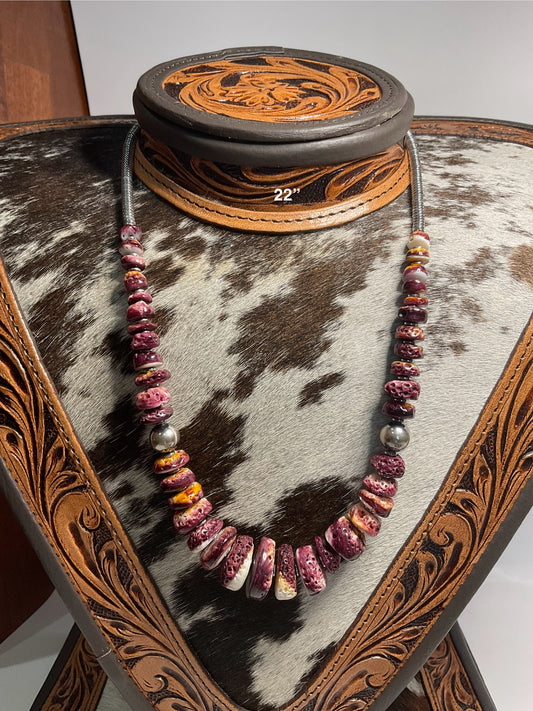 Purple Spiny Necklace