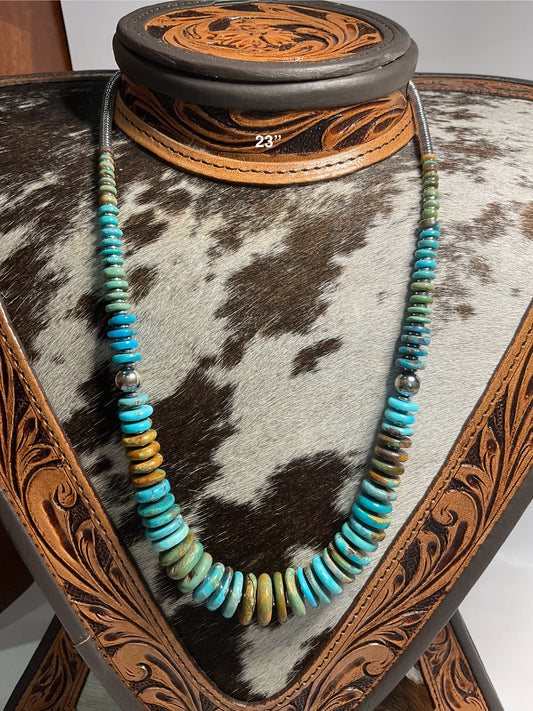 Tricolor Turquoise Necklace