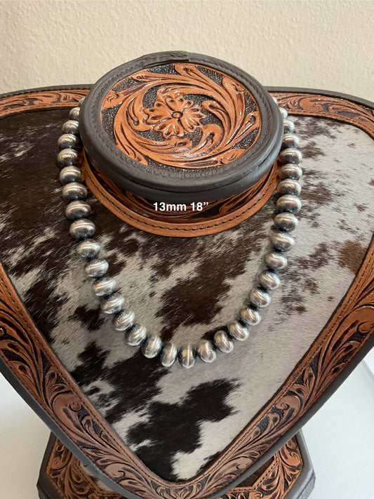 Handmade Stamped Navajo Pearls