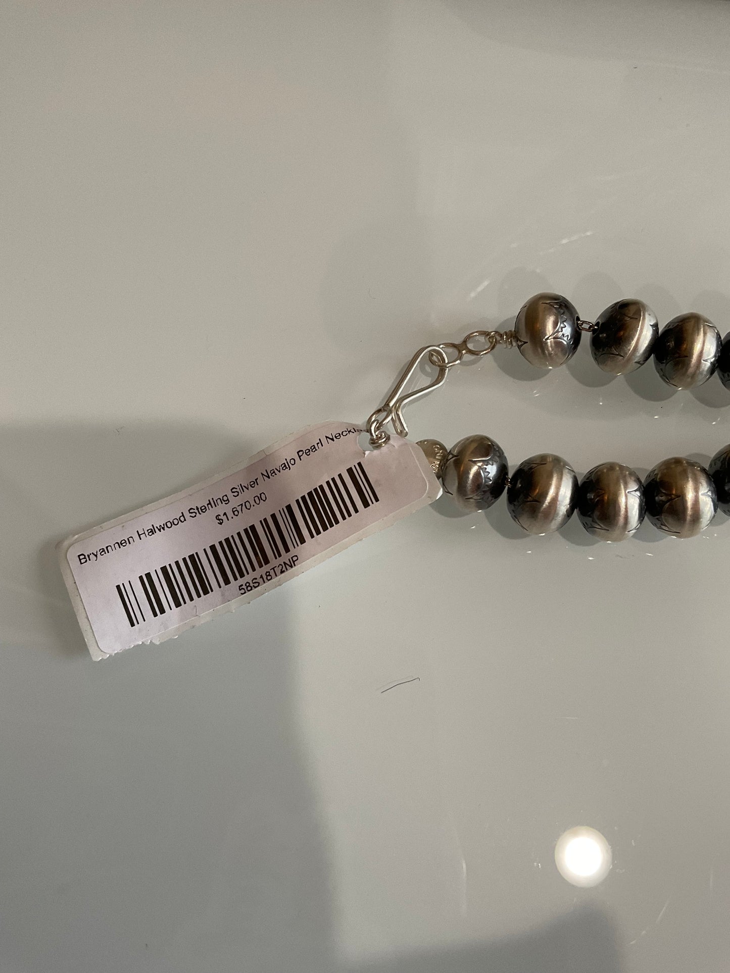 Handmade Stamped Navajo Pearls