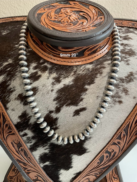Handmade Stamped Navajo Pearls
