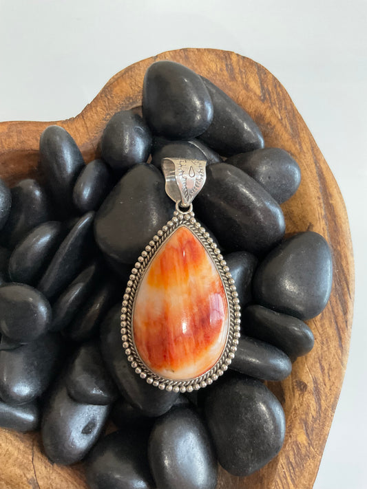 Orange Spiny Pendant