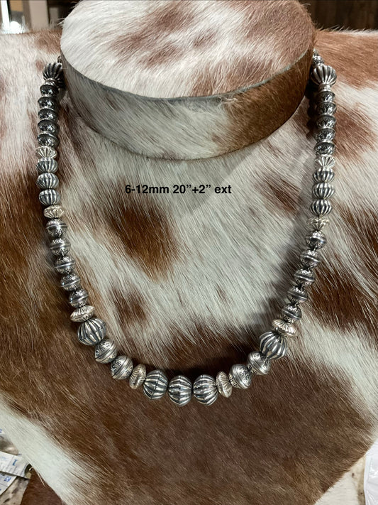 20”-22” Sterling Silver Pearls