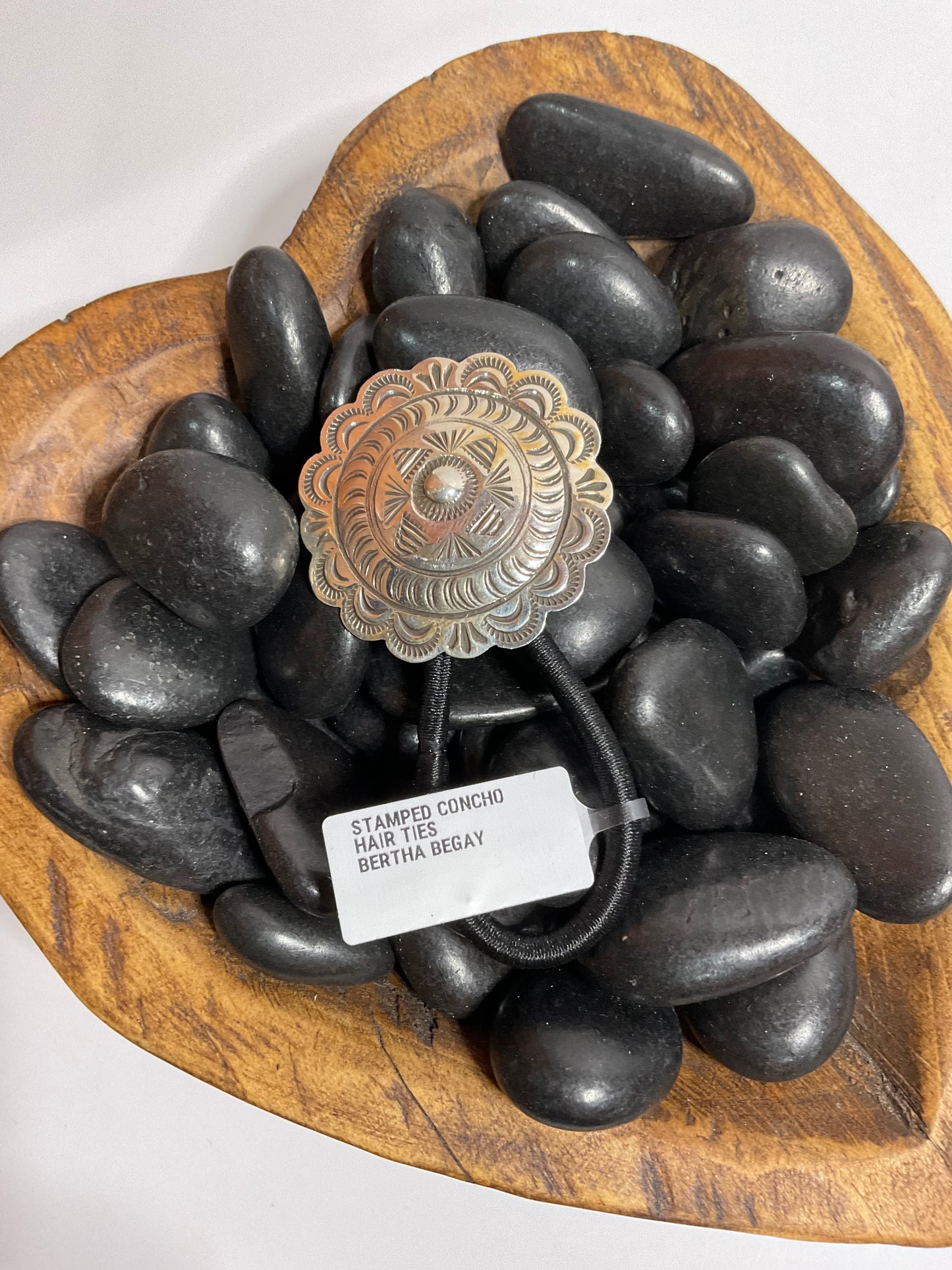 Sterling Silver Concho Hair Tie