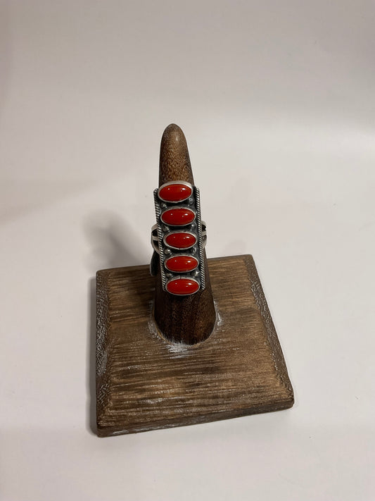 Red Coral Ring