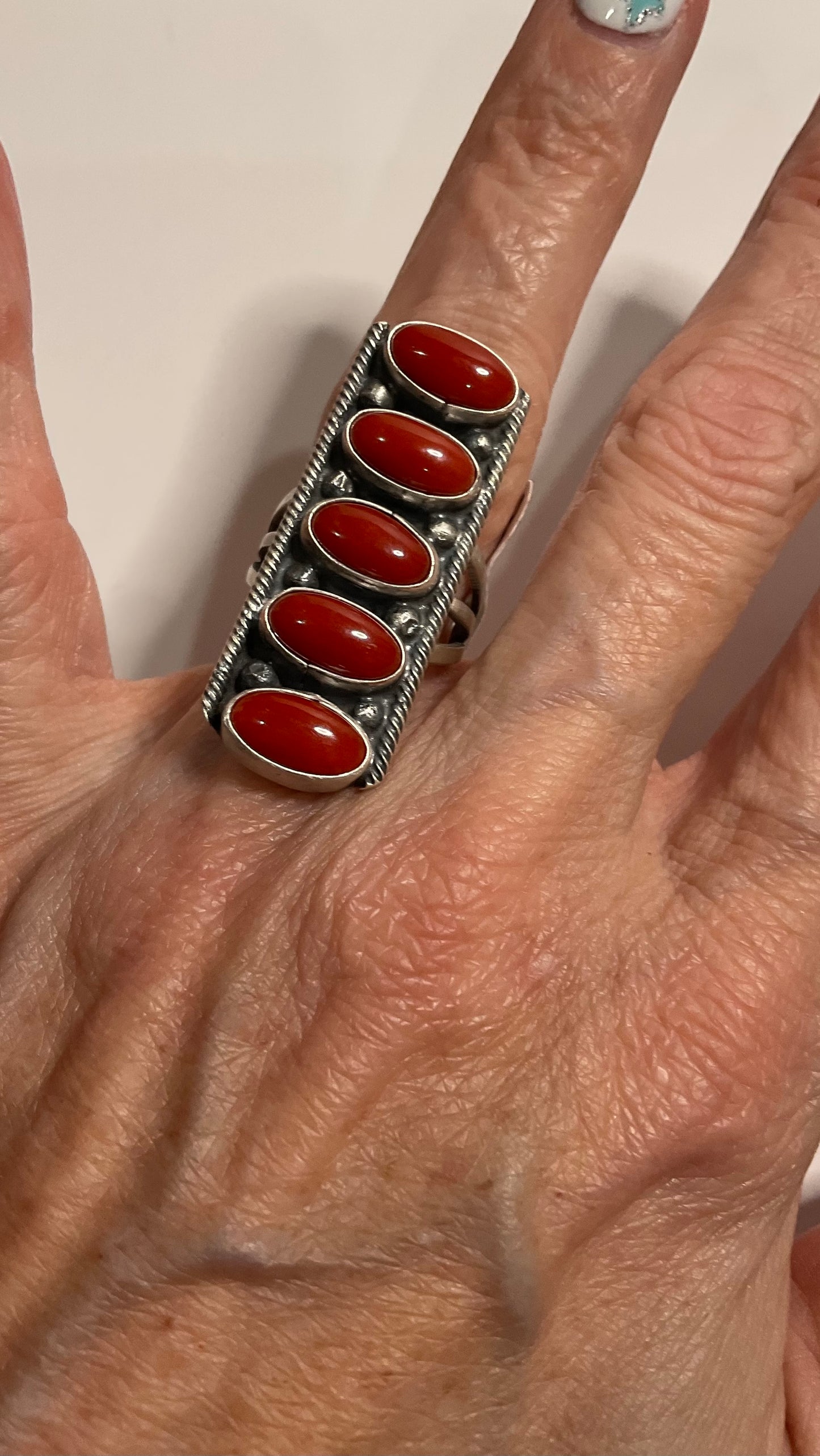 Red Coral Ring