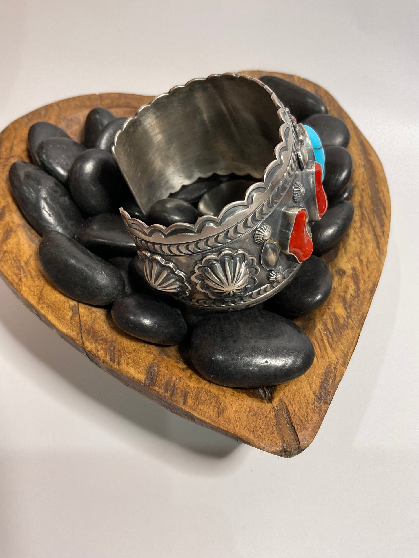 Red Coral & Kingman Cuff