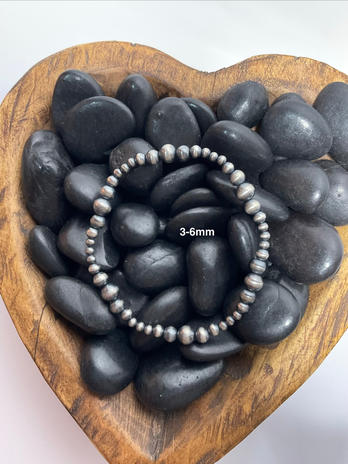 3-6mm Sterling Silver Stretchy Bracelet