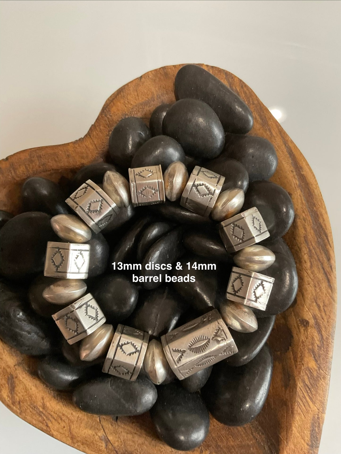Barrel Bead Stretchy Bracelet