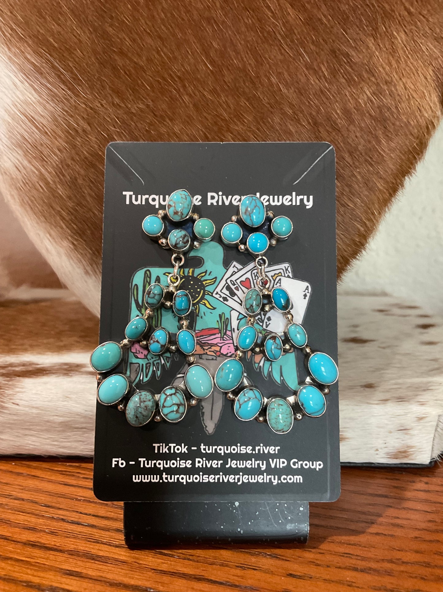 Prince Turquoise Chandelier Earrings