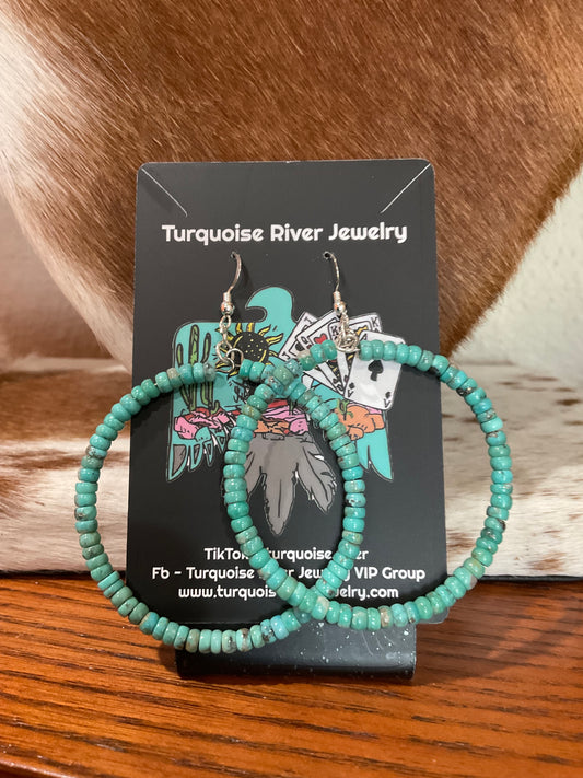 Campitos Turquoise Hoop Earrings