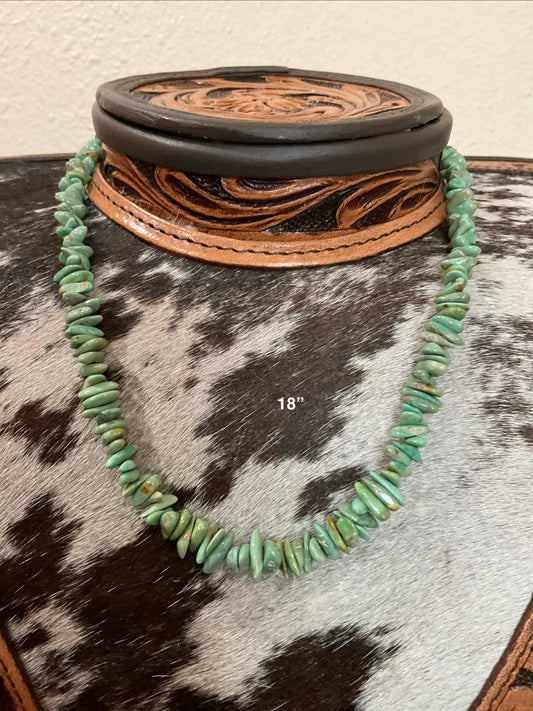 19” Tyrone Turquoise Necklace
