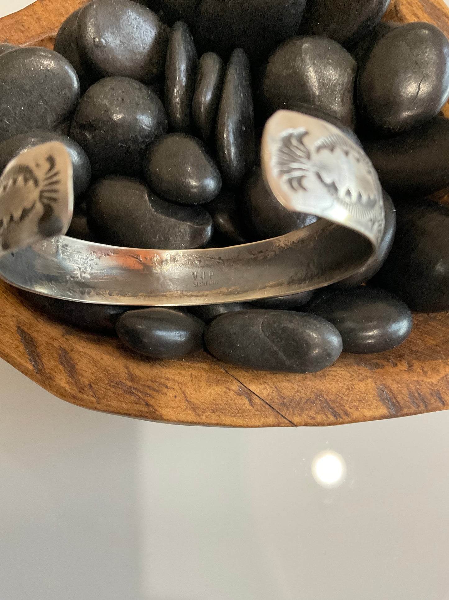 Sterling Silver Stamped Cuff