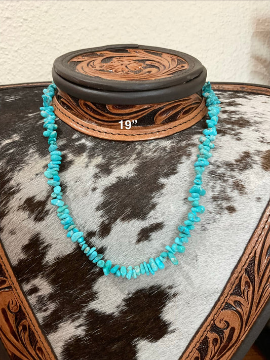 19” Sleeping Beauty Turquoise Necklace